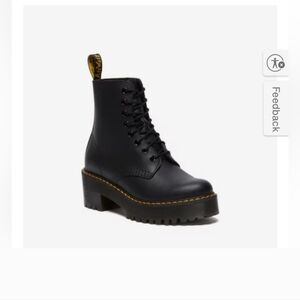 Dr. Martens Black Platform Combat Boots